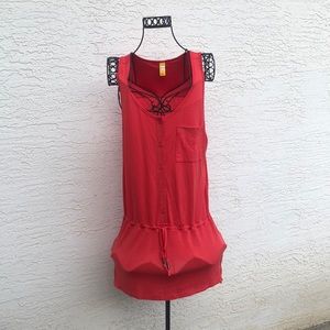 Lole Sleeveless Cinch Waist Dress